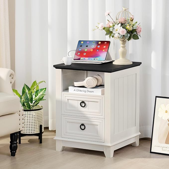 Joaxswe 18" Farmhouse Nightstand - Image 6