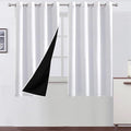 100% Blackout White Curtains by Lemomo