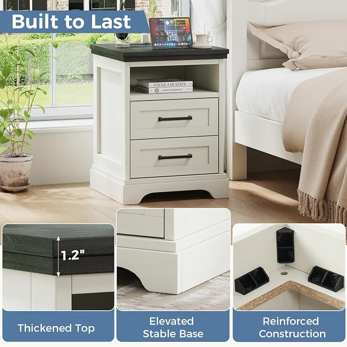 DUMOS Farmhouse Nightstand - Image 6