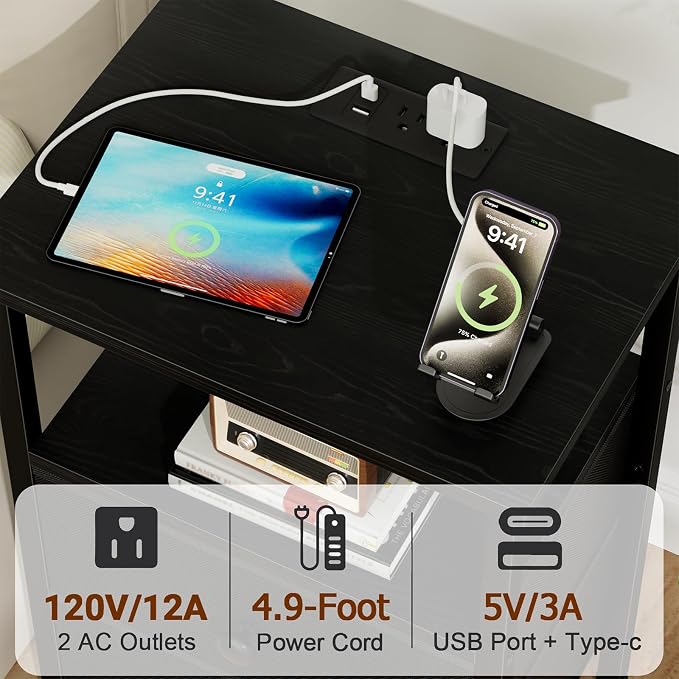 Night Stand, Small Nightstand - Image 4