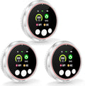 3 Pack 4-in-1 Carbon Monoxide Detectors &Natural Gas Leak Detector, Portable Carbon Monoxide Detectors Plug in & Battery Backup, HD Screen Display