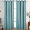 Diraysid Stone Blue Grommet Blackout Curtains by Diraysid%2C+refresh+your+life