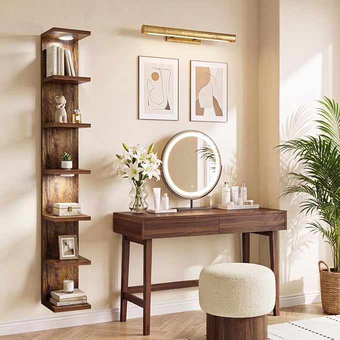 Fixwal 7 Tier Wall Shelf with LED Lights - Image 7