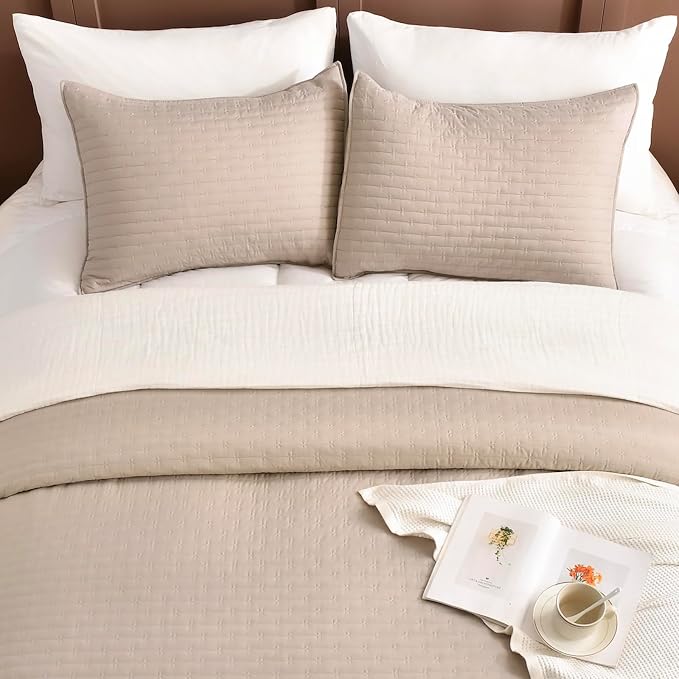 Lady Ann Oversized King Quilt Bedspread Set 128x120, 3 Pieces Extra Large - Image 9