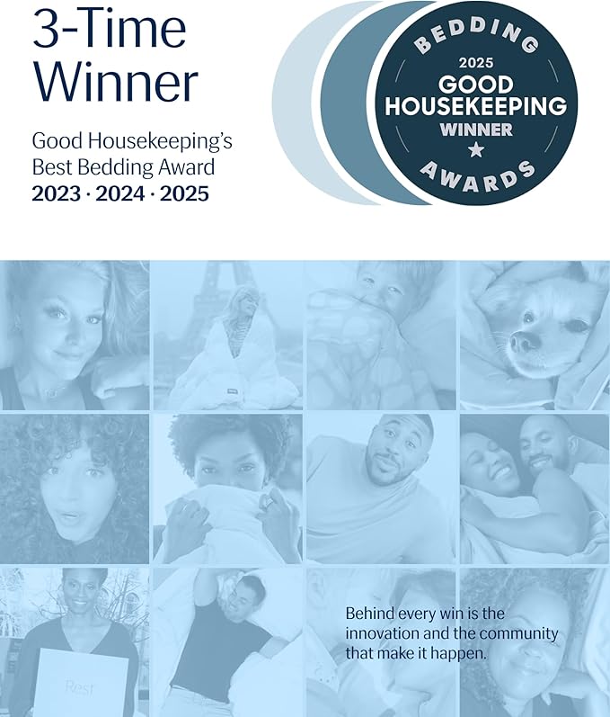 REST® Evercool® Cooling Comforter, Full/Queen, Blanket for Hot Sleepers, All Season Bedding to Keep Cool for Night Sweats, Breathable Lightweight Blanket, 90"x90" Inches, Aqua Blue