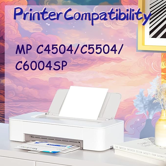 AOKLEY Compatible for Ricoh C4504 4504 Image Unit Replacement for MP C4504SP C5504SP C6004SP Printer Yellow