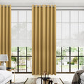 KOUFALL 108 Inch 9FT Room Darkening Curtains, 2 Panels Set, 9 FT Length 52'' W by KOUFALL