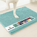 Muddy Mat® Original Dog Door Mat for Muddy Paws, Super Absorbent Microfiber, Non-Slip Washable Pet Rug, Quick Dry Chenille Entryway Carpet, Machine Washable Indoor Outdoor mat, Seafoam Green 48"x60"