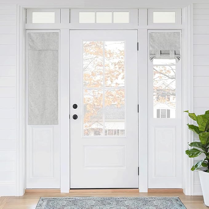 RYB HOME Classroom Door Window Cover, 100% Blackout Lockdown Shades | Linen by RYBHOME