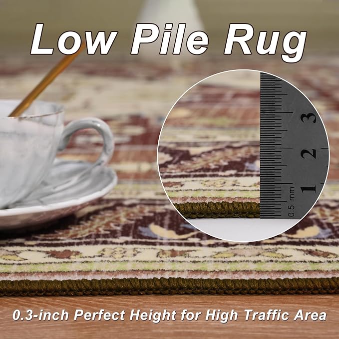 Macgace Washable Vintage Area Rug - Image 9
