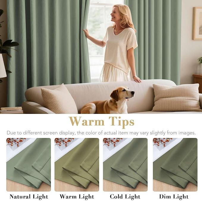 H.VERSAILTEX Thermal Insulated Blackout Window Panels Microfiber - Image 5