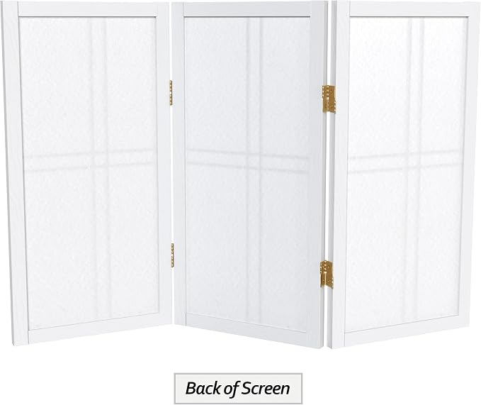 2 ft. Short Desktop Double Cross Shoji Screen - Image 7