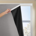 JILRON Adhesive Curtain 100% Blackout No-Drill Easy Install by JILRON