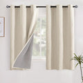 YoungsTex Linen Blackout Curtains 48 Inch Length by YoungsTex