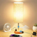 Table Lamp for Bedroom, High-Sensitivity Touch, AC Outlet, USB A+C | 3-Level by Unknown