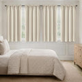 MIULEE Beige White Blackout Curtains 4 Panels Set 72 Inch Length Bedroom | by MIULEE