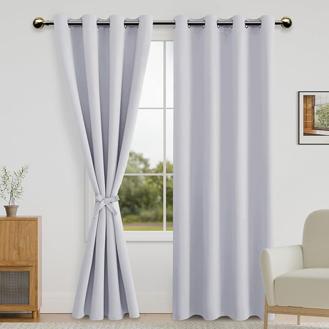 DWCN White Curtains for Bedroom by DWCN