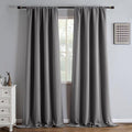 IGEMAEVE Blackout Curtains for Bedroom Grommets Light Grey 52" W x 108" L | by IGEMAEVE
