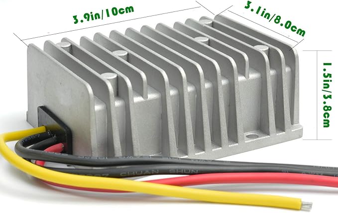 MGGi Voltage Converter Regulator DC 24V Step Down DC 12V 40A 480W, Waterproof Voltage Reducer, Big-Size Power Supply Module Buck Transformer, for Golf Cart, Forklifts, Car