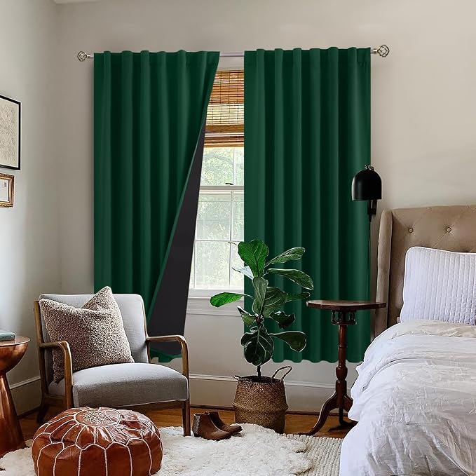 BGment 100% Thermal Insulated Blackout Curtains 72 Inches Long - Image 9