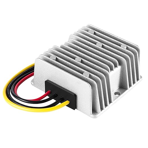 MGGi DC/DC Voltage Reducer Converter Regulator 12V 24V Step Down to 5V 20A 100W, Converter Regulator Power Supply Module Buck Transformer for Golf Cart Forklifts Car Vehicle, Aluminum