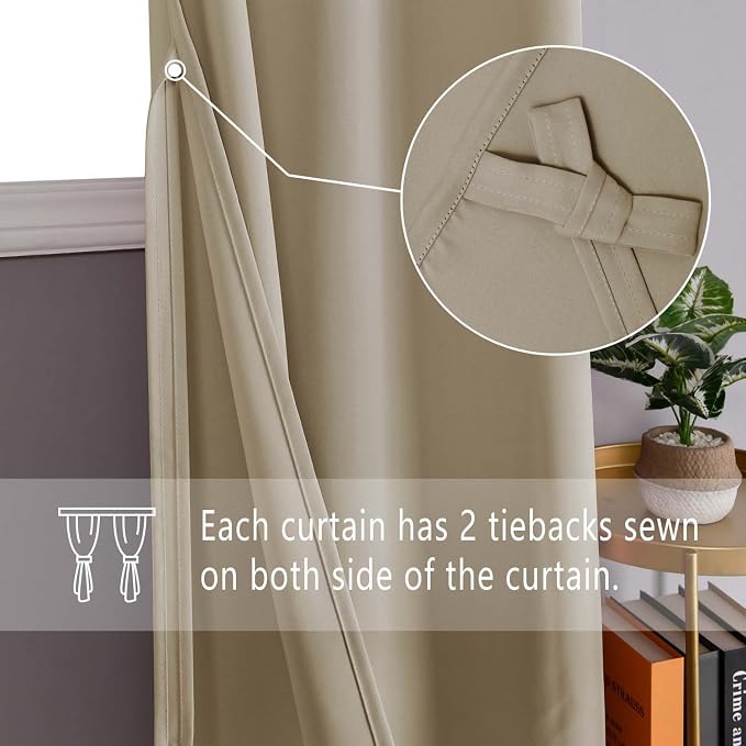 DWCN Blackout Curtains for Bedroom - Image 3