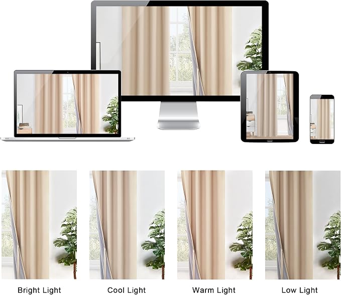 XWZO 100% Blackout Curtain Panels - Image 8