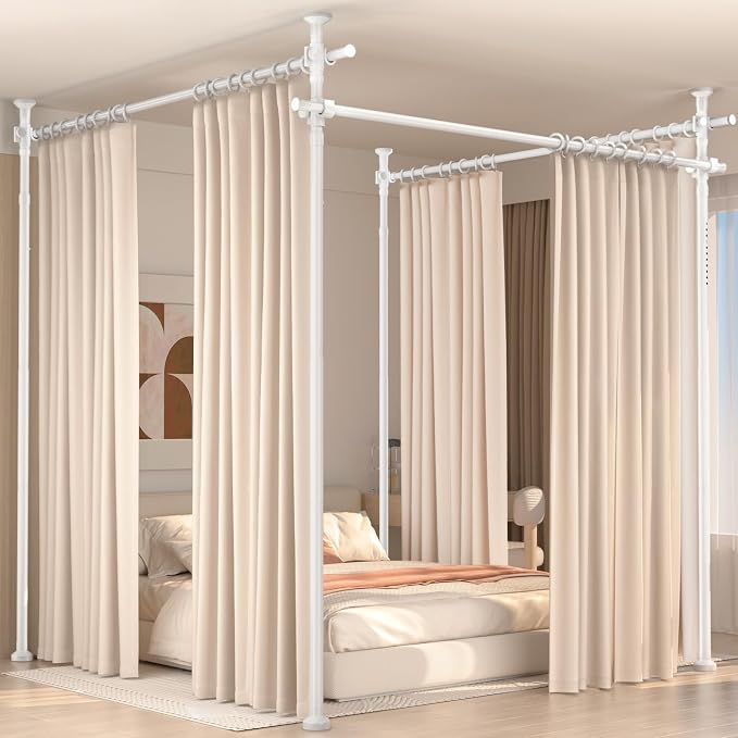 Room Divider for Room Separation, 4-10ft 28-209inch Adjustable Temporary by homefurnishing
