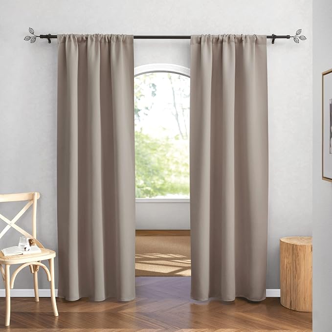 RYB HOME Blackout Curtains for Bedroom Living Dining Room 84 inches Long | - Image 2