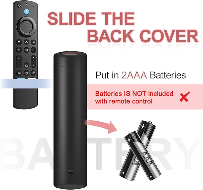 Replacement Remote for All FireSeries,Remote for TV Stick (HD, 4K, 4K Max, Lite),TV Cube,Remote for Hisense,TCL,Insignia,3rd Gen,Omni,QLED Smart TVs with Voice