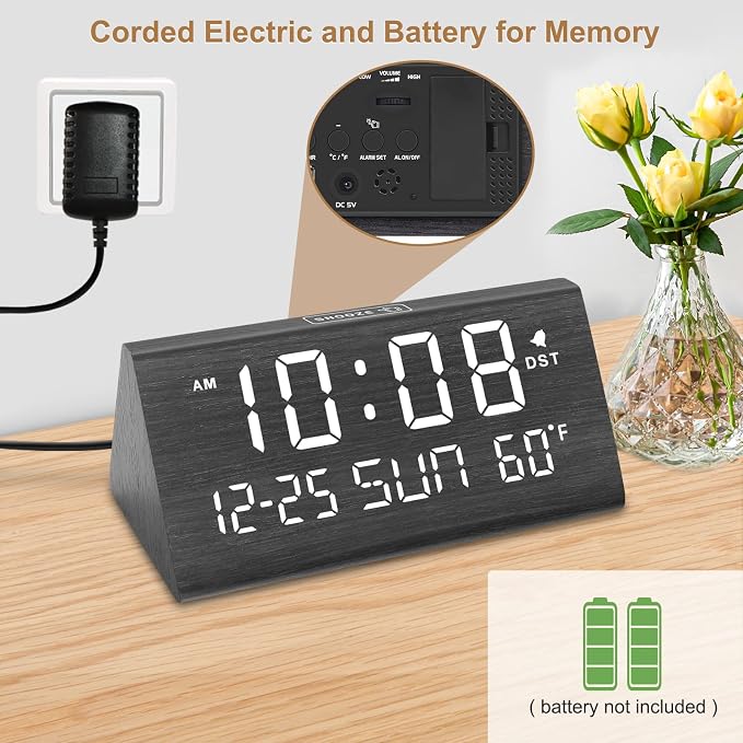 DreamSky Digital Alarm Clock for Bedrooms - Image 2