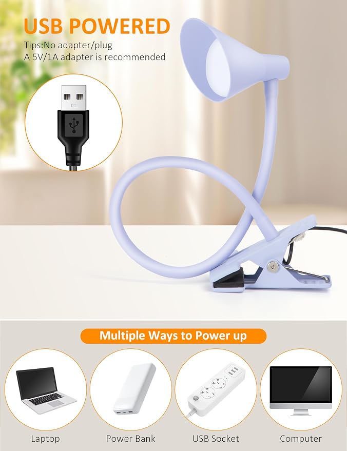 Clip on Light USB Reading Lights - Image 6