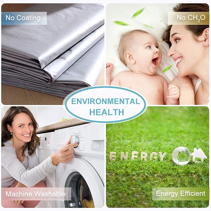 RYB HOME Blackout Curtains for Bedroom Living Room Nursery 63 inches Long | - Image 9