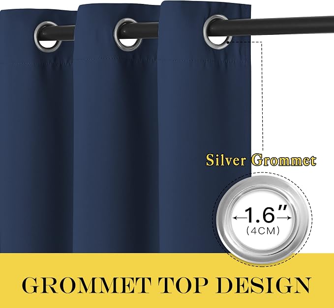 NICETOWN Bedroom Curtain 78 inch Length - Image 3