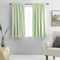 Light Green Blackout Curtains 48 inches Long by DONREN