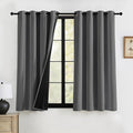 RYB HOME Grey Blackout Curtains 63 inches Length by RYBHOME