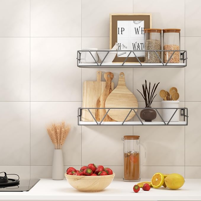 Floating Shelves Set of 3, Wood Wall Shelf, Farmhouse Shelf - Image 4