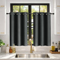 Deconovo Blackout Curtains for Bedroom and Living Room 54 Inches Long | Black by Unknown