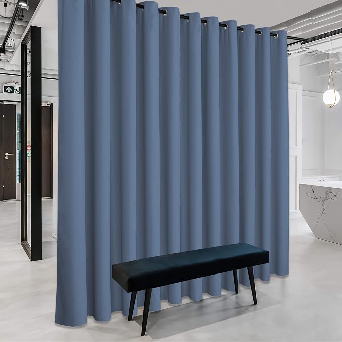 RYB HOME Extra Wide Curtain for Room Divider Blackout Privacy Partitions | - Image 3
