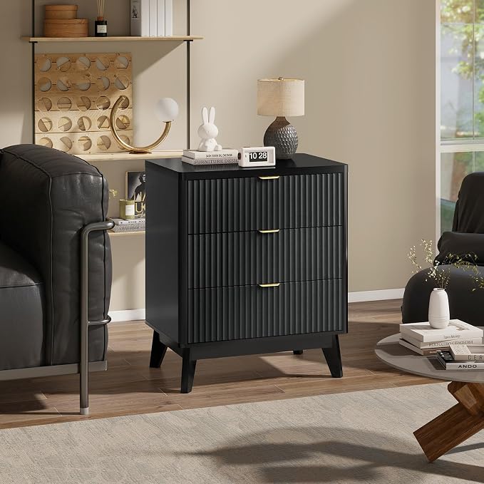 LYNCOHOME Fluted Night Stand - Image 5