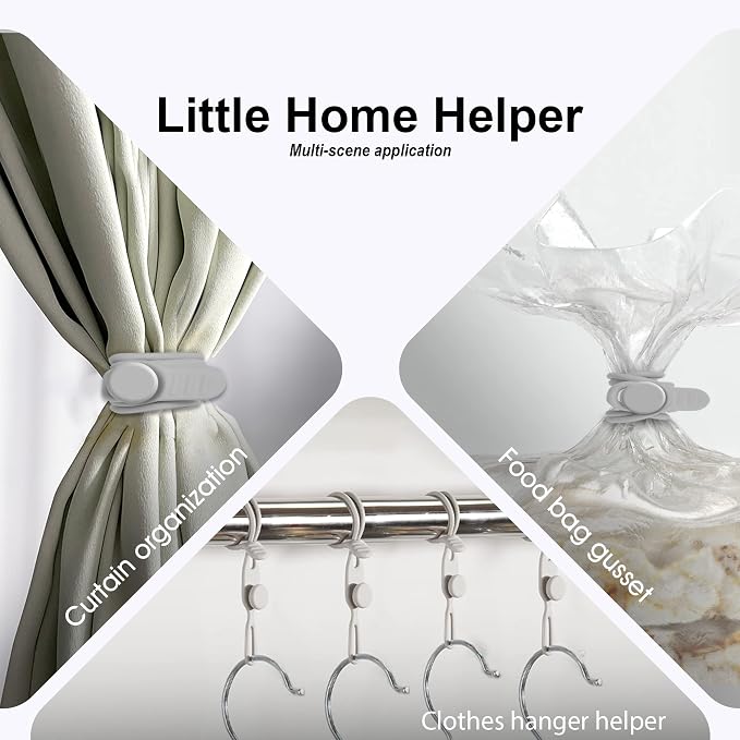 Silicone Cable Ties, Cord Organizer Cable Management, 2Sizes-Grey | Reusable - Image 4