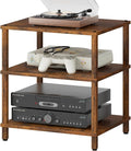 3-Tier AV Media Player Stand, brown Stereo Cabinet, Modern Stereo Cabine,Game Console Shelf,Wooden TV Stand,Multifunctional Entertainment Center, Suitable for Home, Conference Room, Game Studio