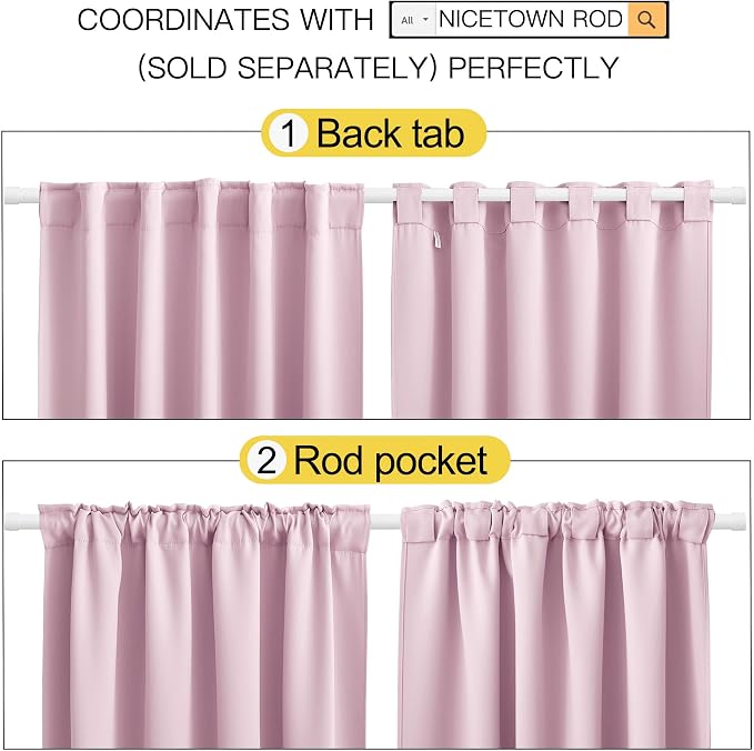 NICETOWN Blackout Curtain Panels - Image 3