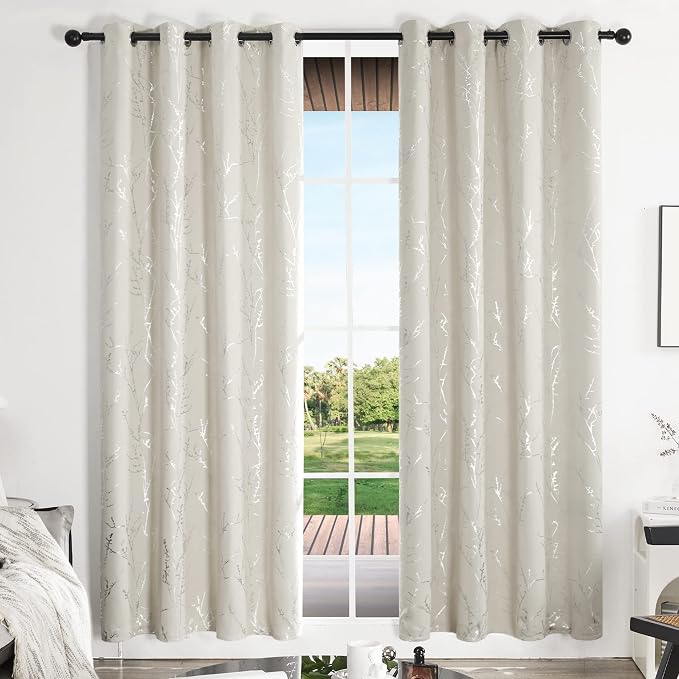 Deconovo Living Room Curtains 84 Inches Long, Thermal Insulated, Room Darkening by Unknown