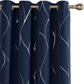 Deconovo Curtains for Living Room, Pattern Blackout Curtains 108 Inch Long | by Unknown
