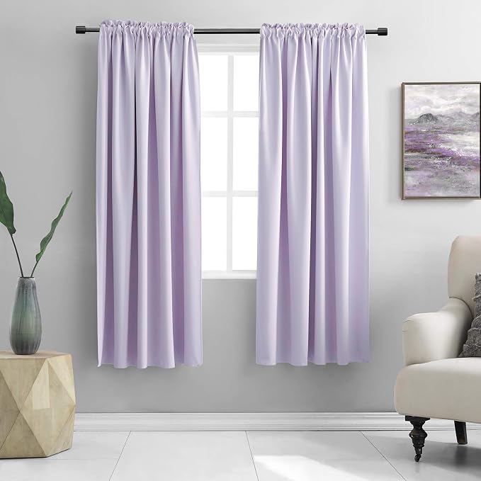 Violet Light Purple Curtains Room Darkening by DONREN