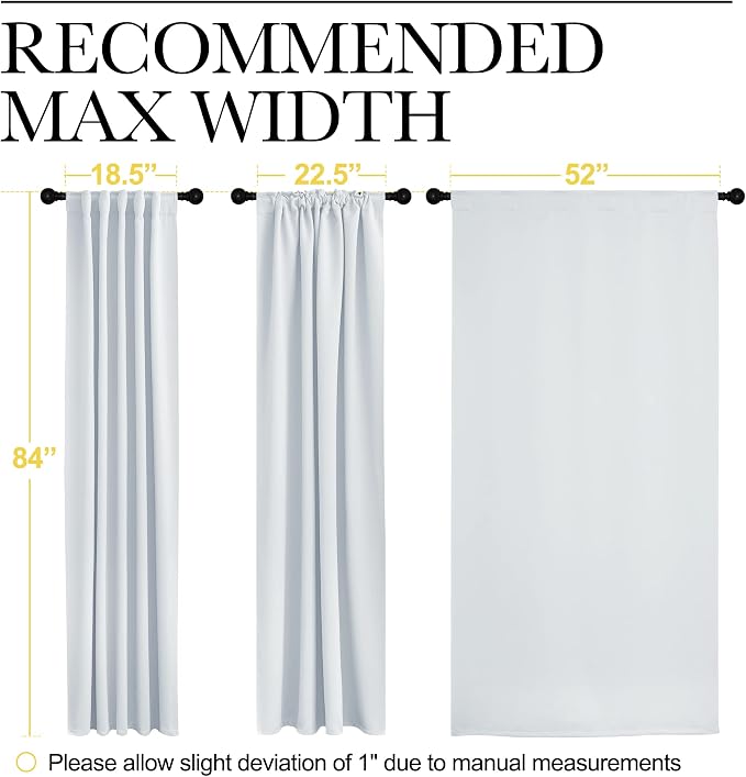 NICETOWN Living Room Darkening Curtain Drapes - Image 7