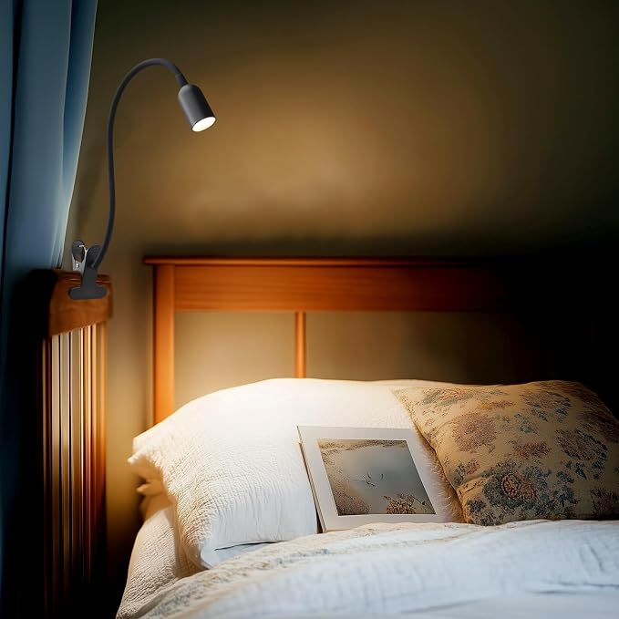 DAMI LED Reading Light for Bed Headboard – Dimmable Clip-On Book Light - Image 5