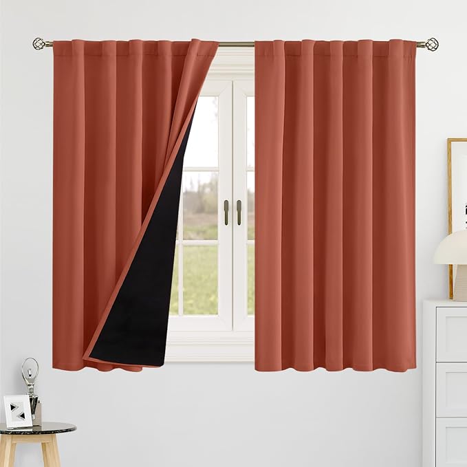 BGment 100% Blackout Curtains 48 Inches Long, RV Curtains by BGment