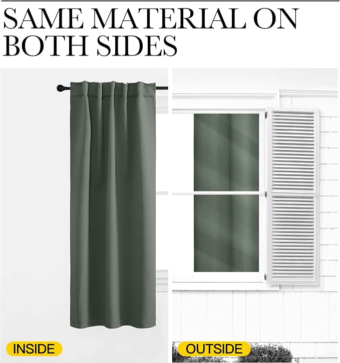 NICETOWN Living Room Blackout Draperies Curtains - Image 6